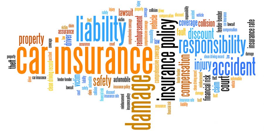 Car+insurance+policy+concepts+word+cloud+illustration.+Word+collage+concept.