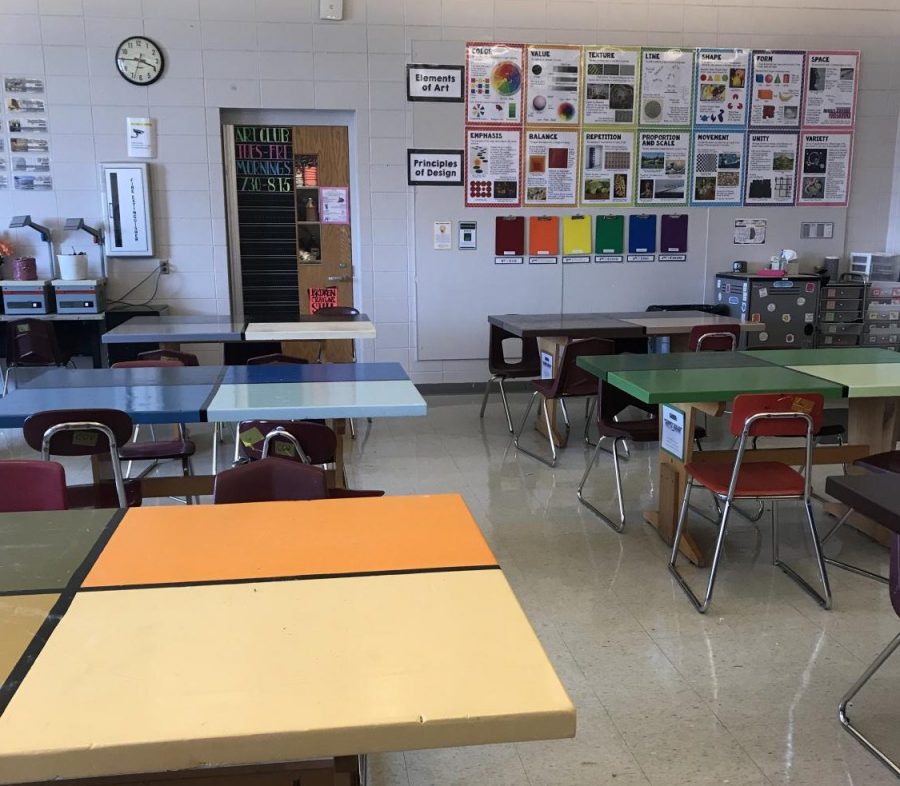 The Art room after redecorating, from the Left side view. 