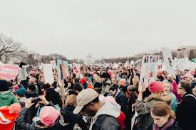 a group of protesters 