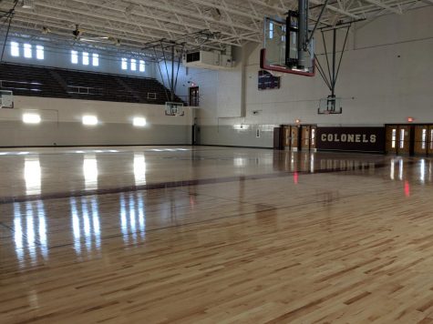 This is the basketball gym located on the campus of Bourbon County High School