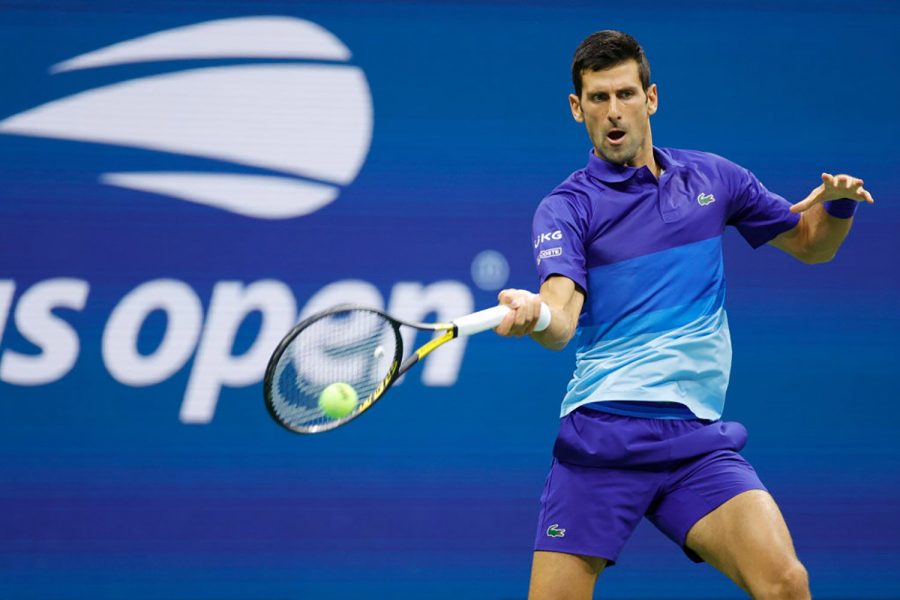NEW YORK, NEW YORK - AUGUST 31: Novak Djokovic of Serbia  