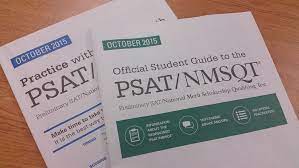 A photo of the official PSAT booklet