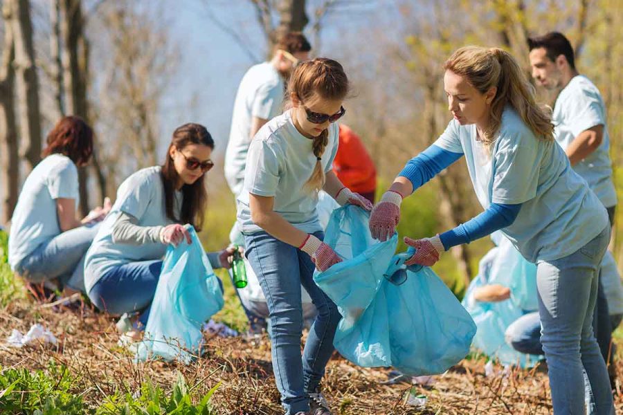 Cleaning up the community is a way to come together.