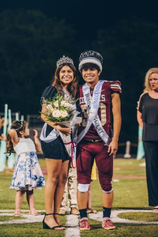 Lesly Lazaro and Christian Arnold crowned Homecoming King and Queen.