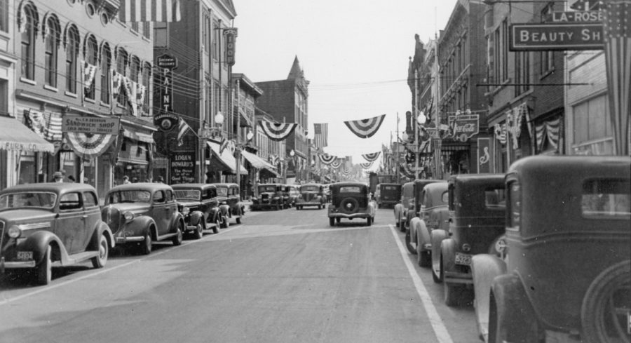 A historic Photograph Of downtown Paris Kentucky