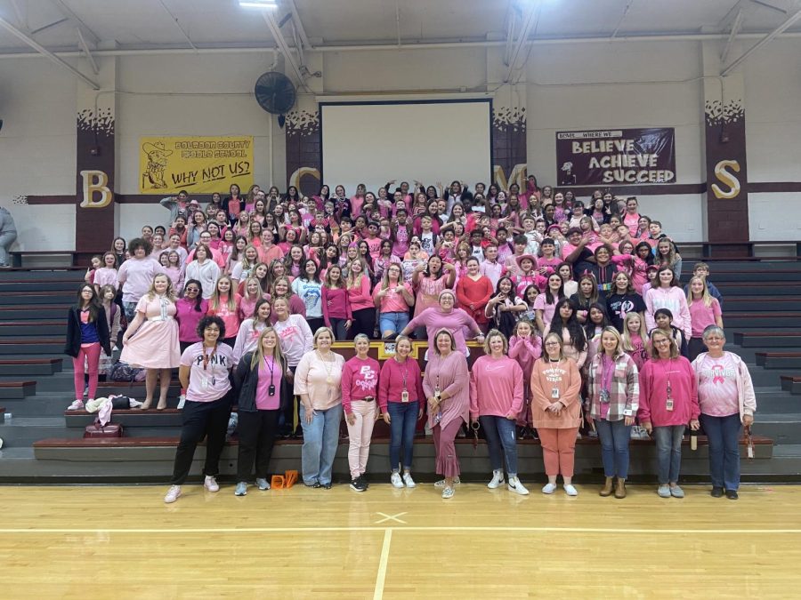 BCMS+staff+wearing+pink+to+support+Breast+cancer+awareness+month.