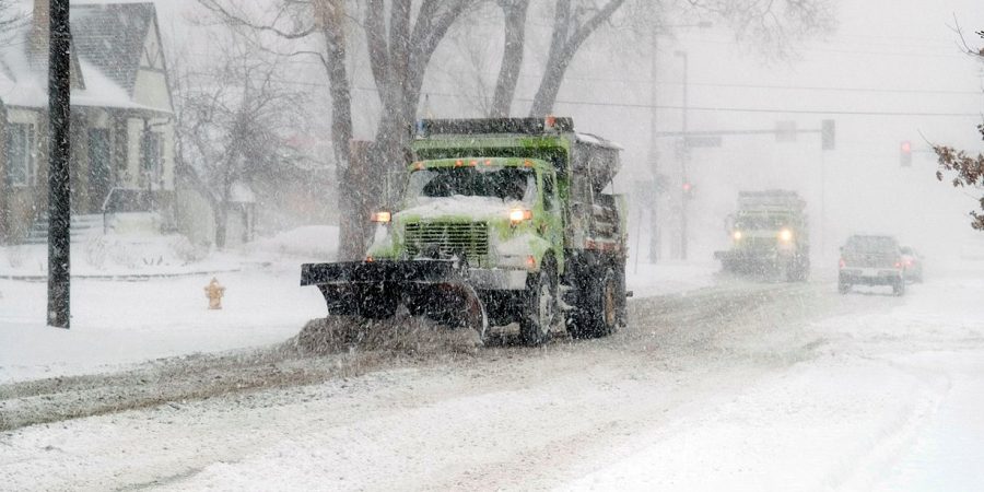 This is a photo of plows plowing the roads.
