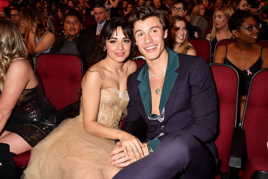 An+old+picture+of+Shawn+Mendes+and+Camila+Cabello+together+at+the+2019+Music+Awards
