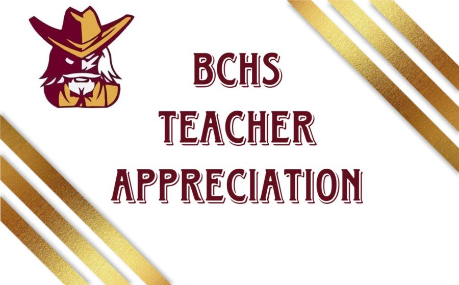 A+photo+of+a+BCHS+teacher+appreciation+collage+featuring+the+colonels+logo.+