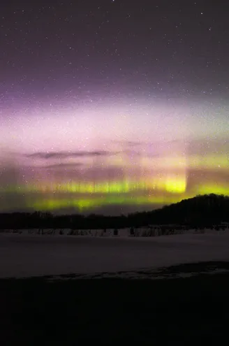 A view of the northern lights as seen in Kentucky. 