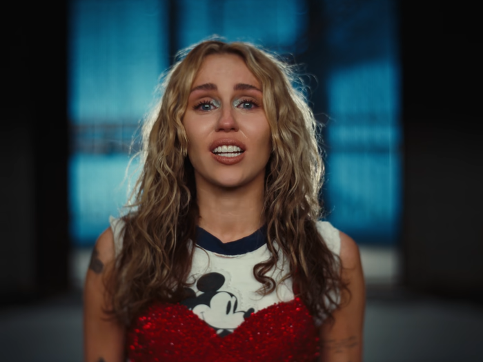 A clip from Miley Cyrus new Used to Be Young music video in which she expresses how she is getting older and she should be reflecting on her youth, although she is only 30 years old. 