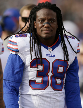 Buffalo Bills defensive back Sergio Brown during a game in 2016.