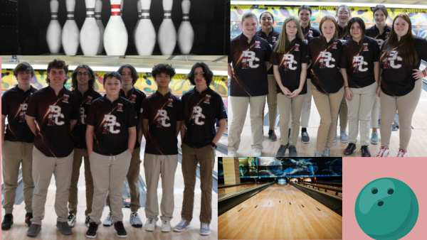 The Bourbon County bowling team at a competition (Photo edited by Brooklyn Sebastian)
