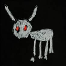 Drakes album cover for For All The Dogs, drawn by his son, Adonis. The album contains 23 tracks, with seven of them appearing in the top-ten which made Drake the first artist to tally 300 hot 100 entries.