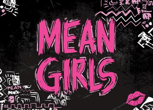 A photo featuring the Mean Girls title, which was used for a high school production. 