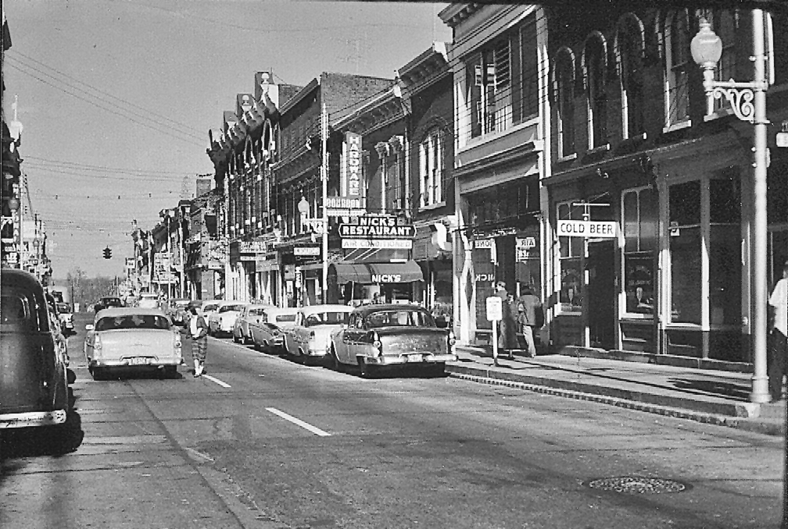This is a picture of downtown Paris Kentucky in 1945-1950s.