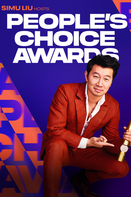 The featured image if the host, Simu Liu for the 2024 people Choice Awards poster.