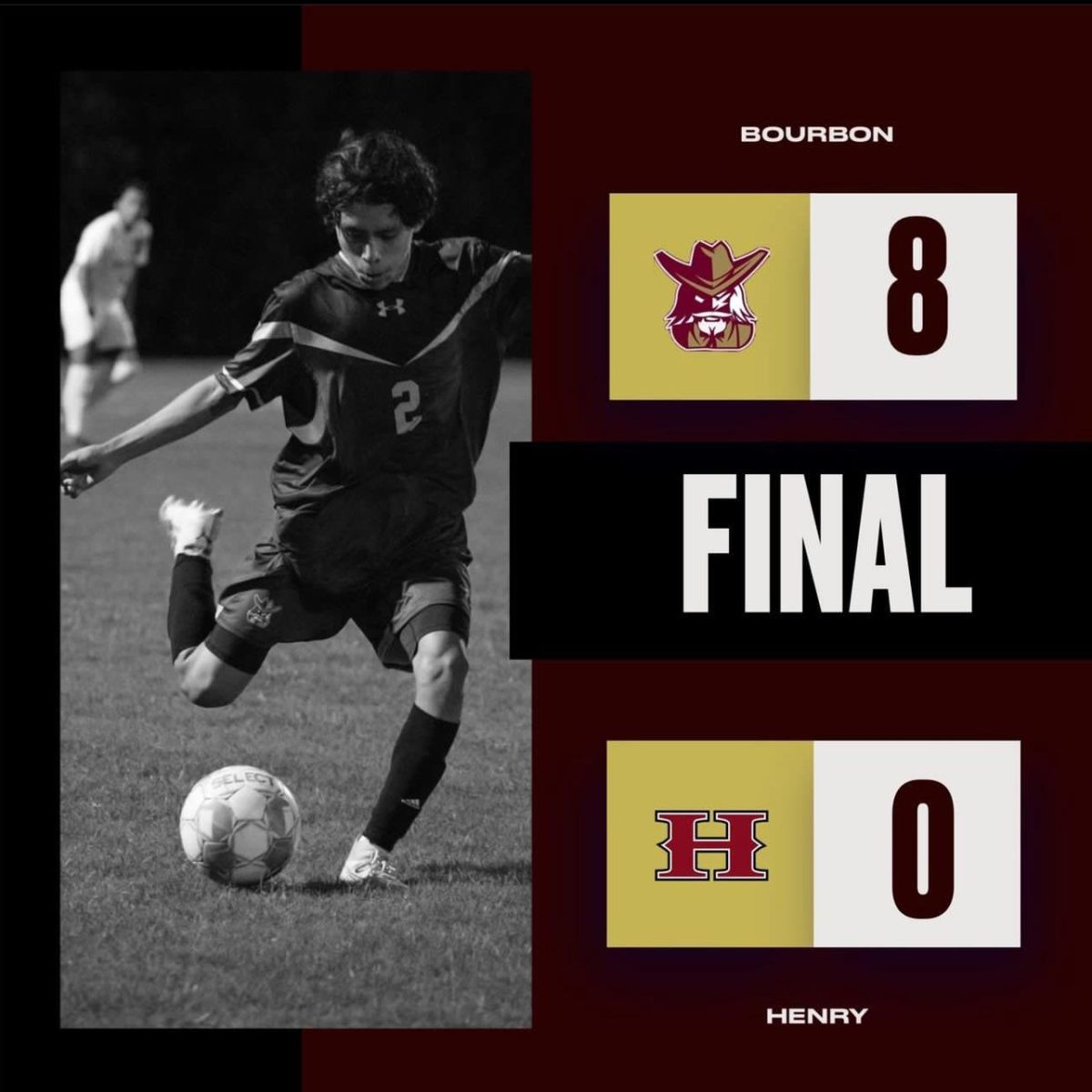 This is a photo of the Boys Soccer score against Henry County