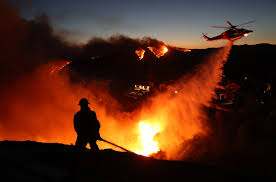 image captured of the wildfires