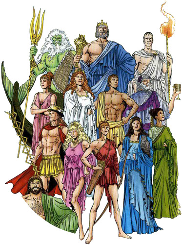 The original six gods and goddess of mythology and folklore 